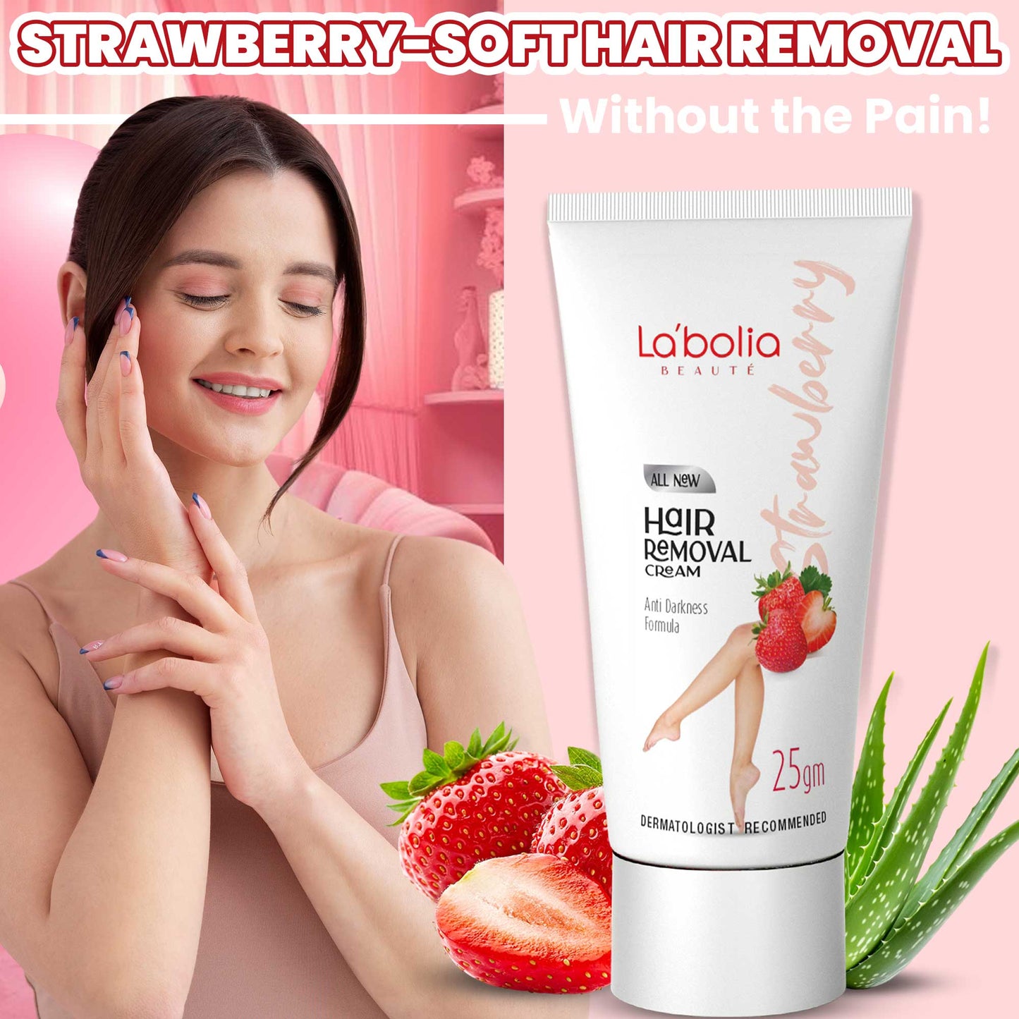 Labolia Beaute Strawberry Hair Removal Cream