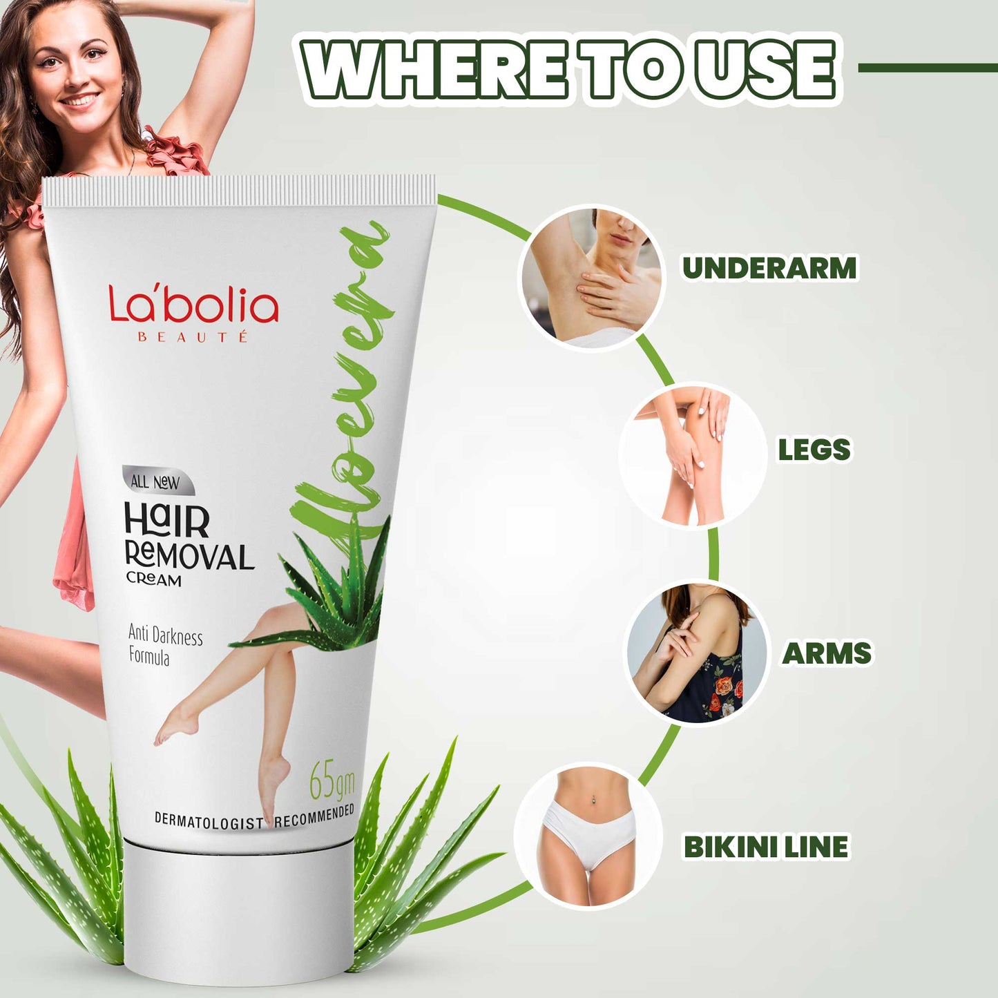 Labolia Beaute Aloe Vera Hair Removal Cream