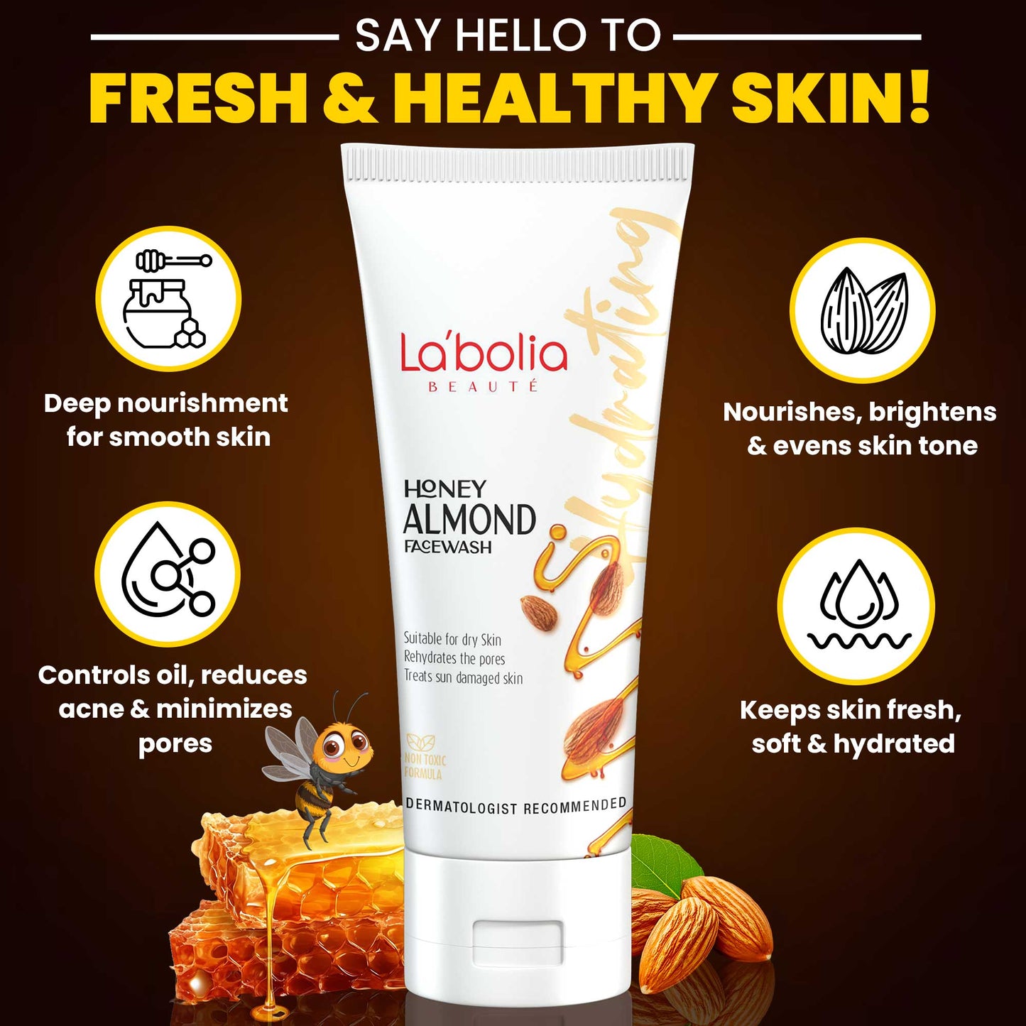 Labolia Beaute Honey Almond Face Wash