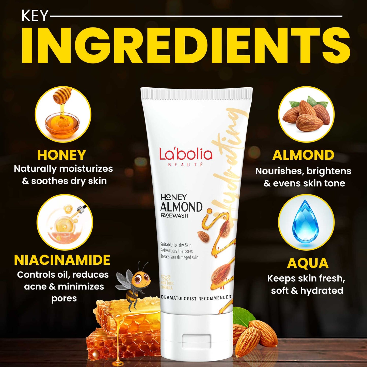 Labolia Beaute Honey Almond Face Wash