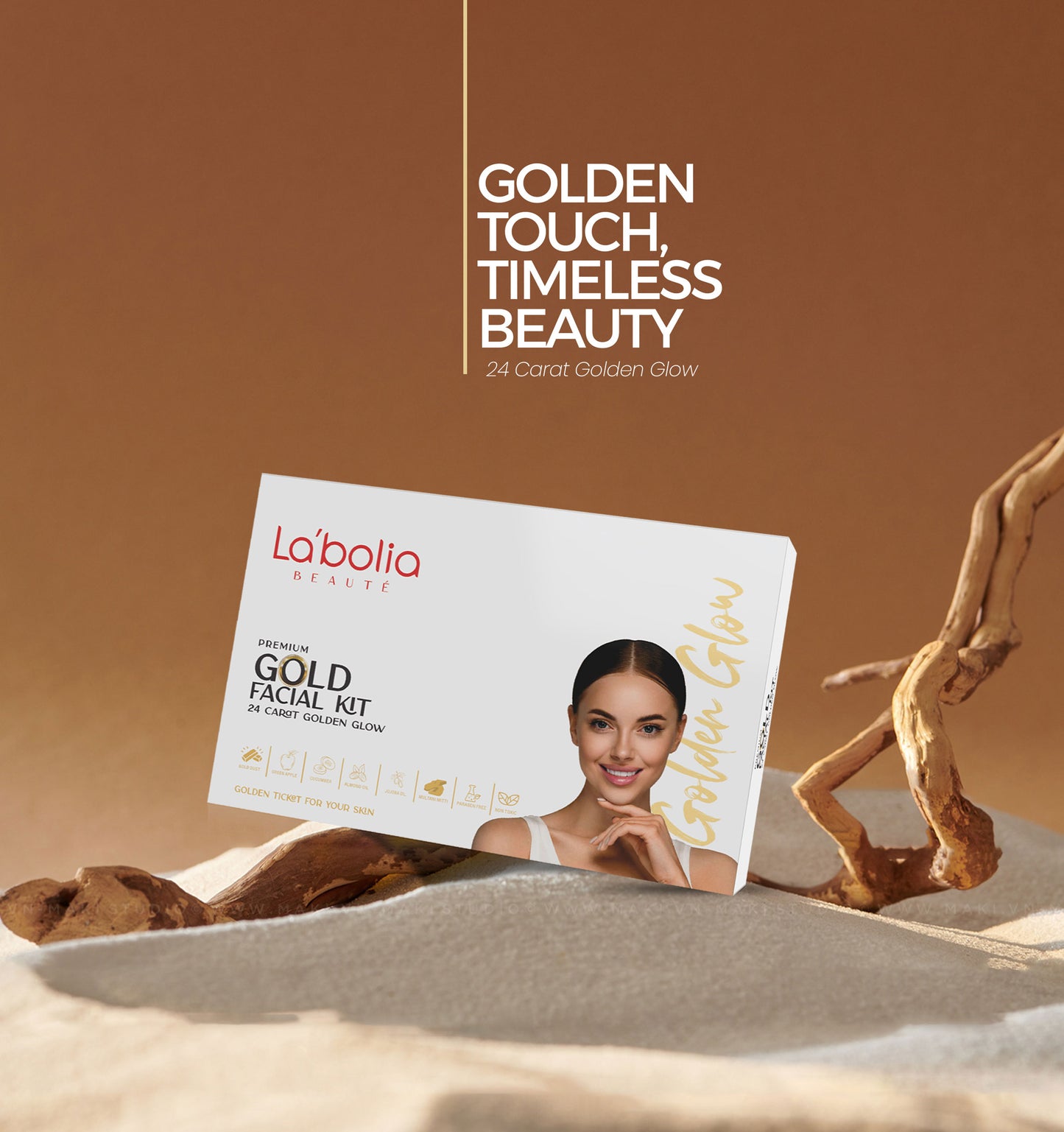 Labolia Beaute Gold Facial Kit (24 Carat Golden Glow)