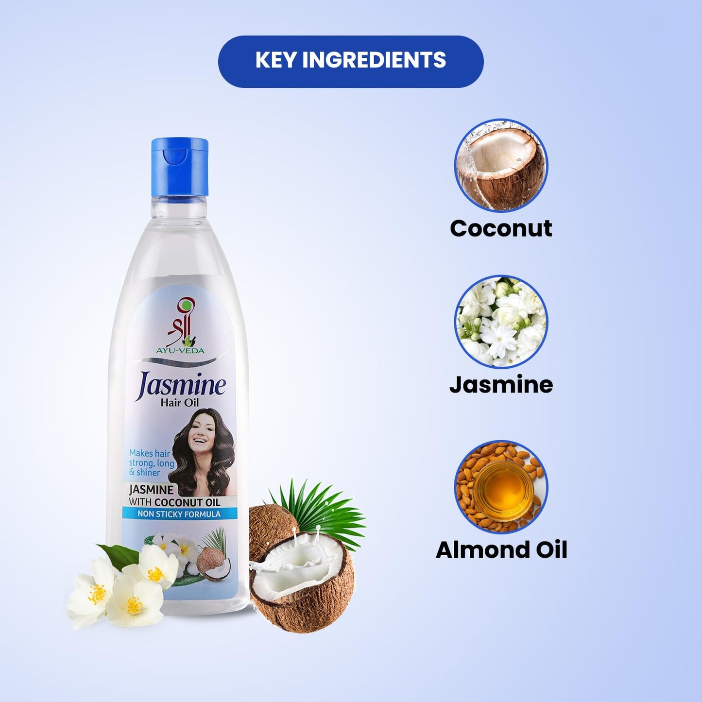 Shree Ayu-Veda Jasmine Coconut Hair Oil