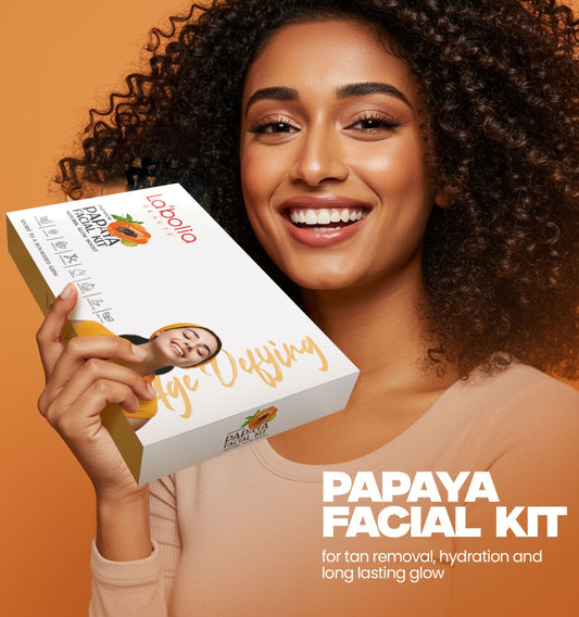 Labolia Beauté Papaya Facial Kit – Brightens Skin, Reduces Tan &amp; Signs of Ageing Naturally