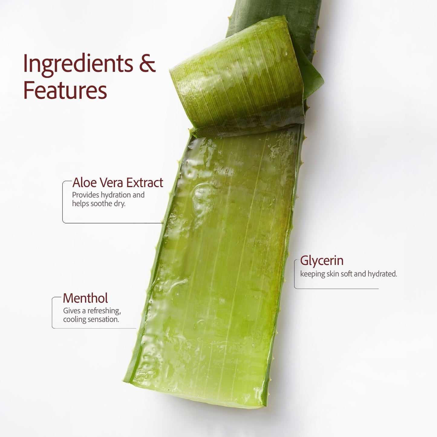 Labolia Beaute Aloe Vera Gel for Face, Skin & Hair | 100% Pure Aloe Vera | Soothes, Hydrates & Calms Dry and Irritated Skin | Non-Sticky & Lightweight | 100g