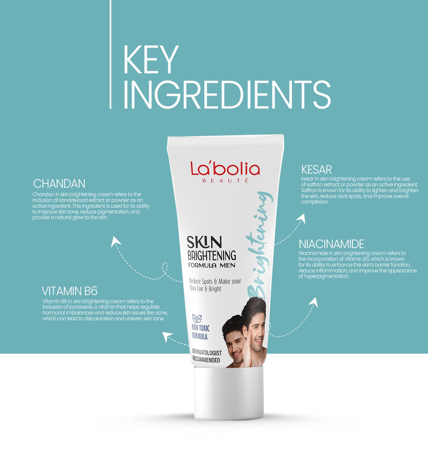 La'bolia Beaute Skin Brightening Formula Men 50gm