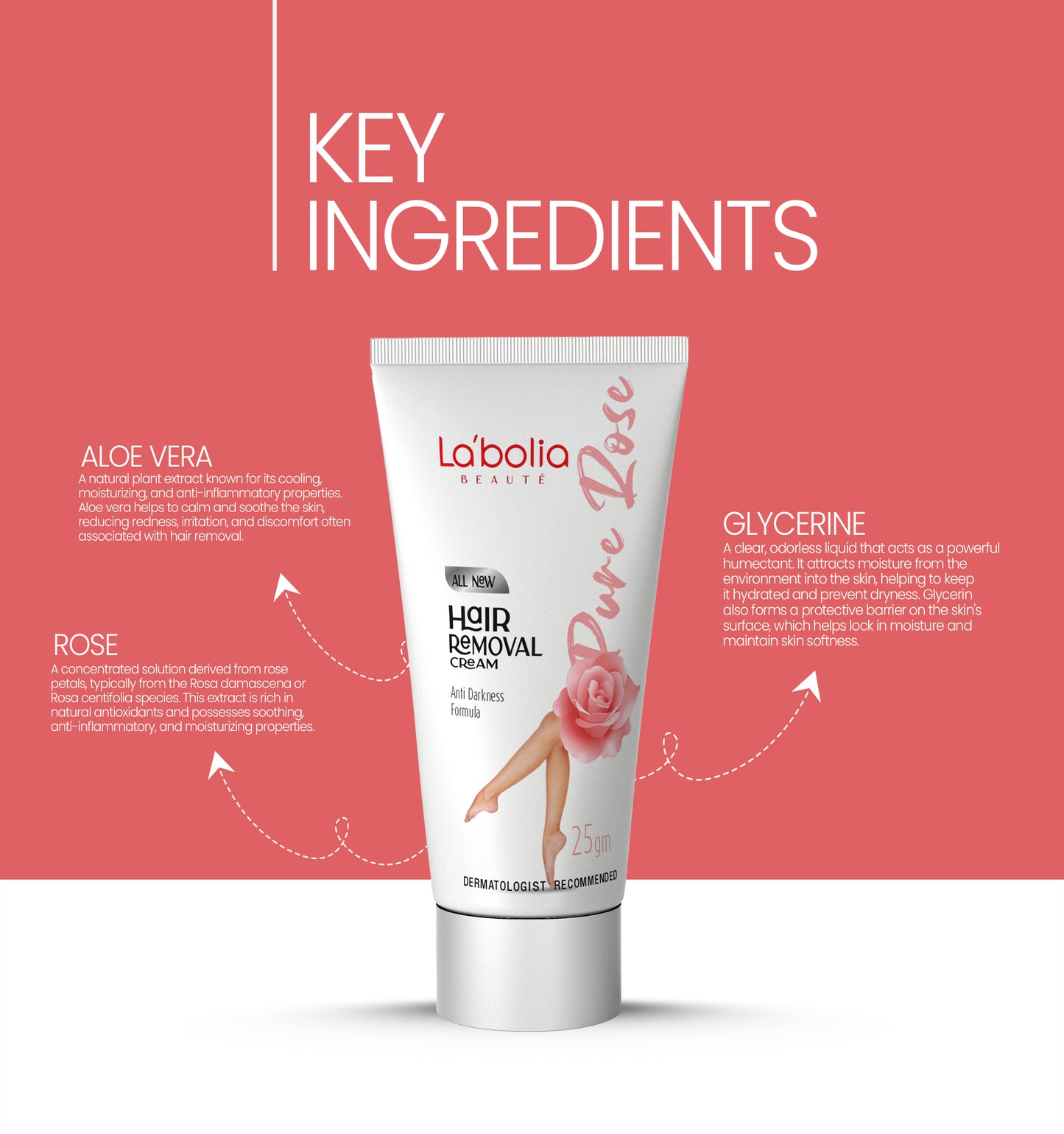 La'bolia Beaute Rose Hair Removal Cream